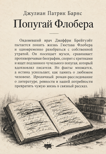 Книга &laquo;Папуга Флобера&raquo; &mdash; обкладинка