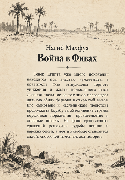 Книга &laquo;Война в Фивах&raquo; &mdash; обложка