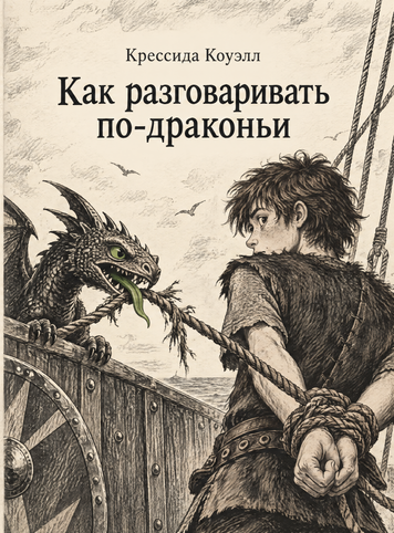 Книга &laquo;Как разговаривать по-драконьи&raquo; &mdash; обложка