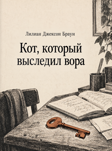 Книга &laquo;Кіт, який вистежив злодія&raquo; &mdash; обкладинка