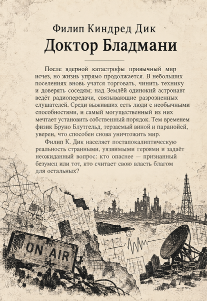 Книга &laquo;Доктор Бладмані, або Як ми жили після бомби&raquo; &mdash; обкладинка