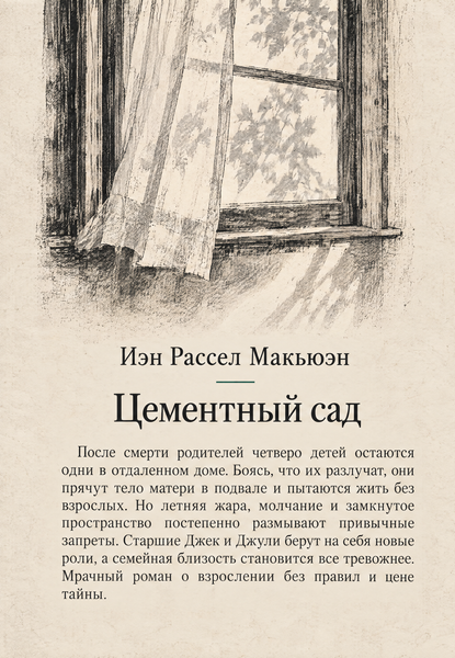 Книга &laquo;Цементний сад&raquo; &mdash; обкладинка