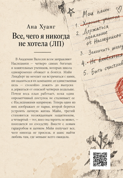 Книга &laquo;Все, чего я никогда не хотела&raquo; &mdash; обложка