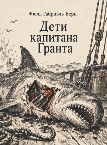 Книга &laquo;Дети капитана Гранта&raquo; &mdash; обложка