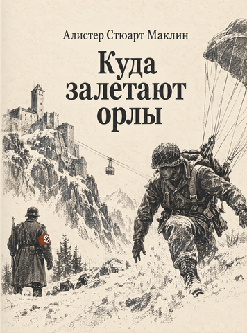 Книга &laquo;Куда залетают орлы&raquo; &mdash; обложка
