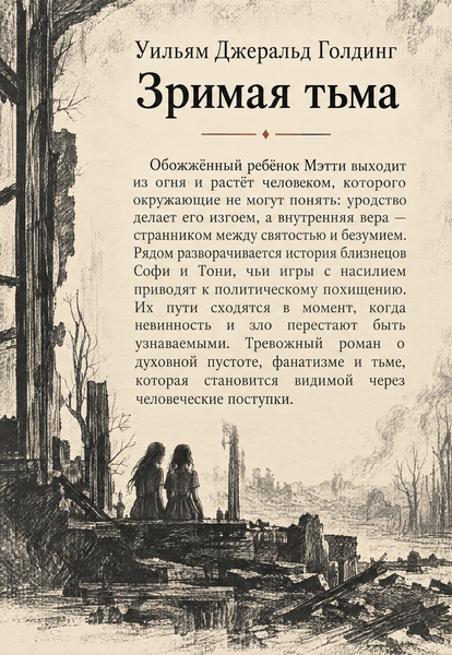 Книга &laquo;Зримая тьма&raquo; &mdash; обложка
