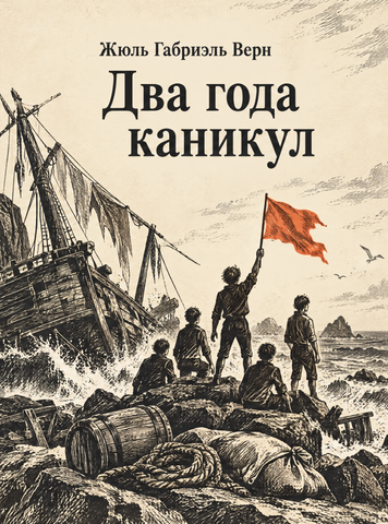 Книга &laquo;Два года каникул&raquo; &mdash; обложка