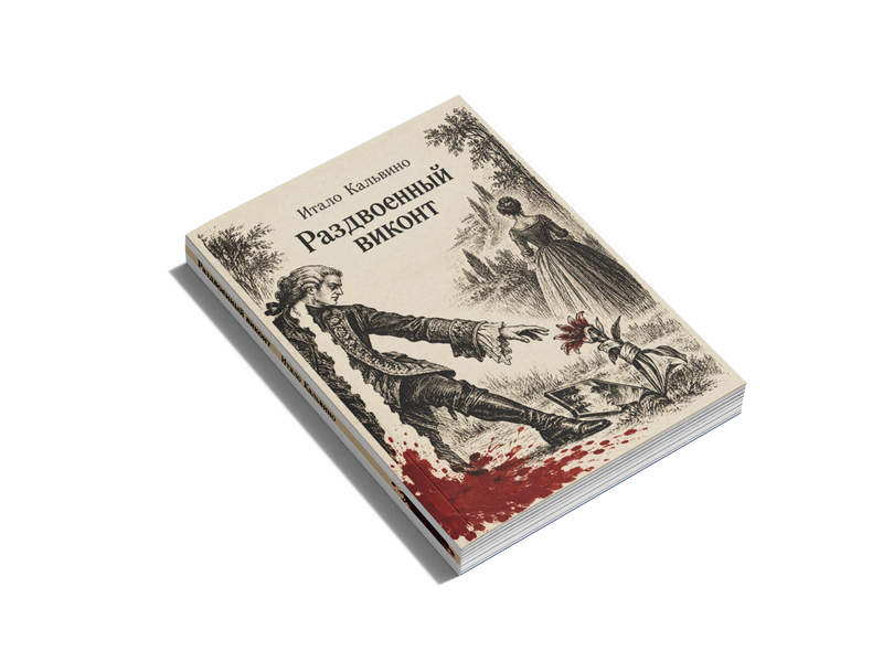Книга &laquo;Розполовинений віконт&raquo; &mdash; обкладинка