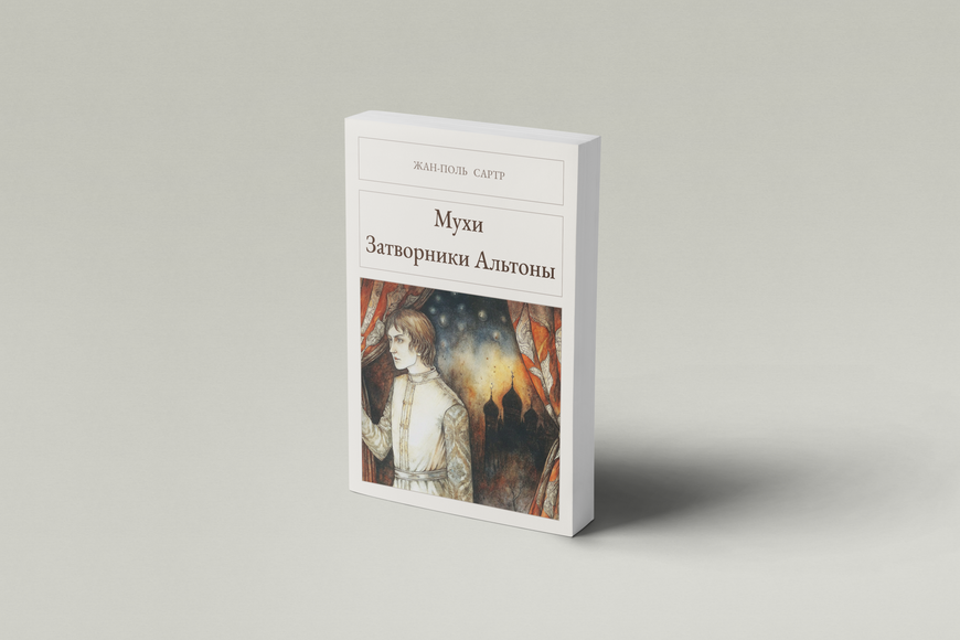 Книга &laquo;Мухи. Самітники Альтони, М'яка обкладинка, російською&raquo; &mdash; обкладинка