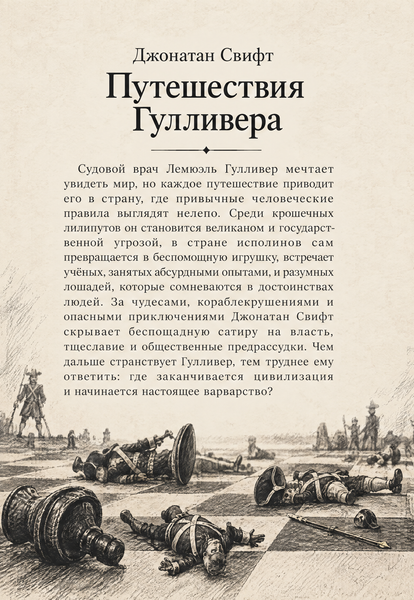 Книга &laquo;Мандри Ґуллівера&raquo; &mdash; обкладинка