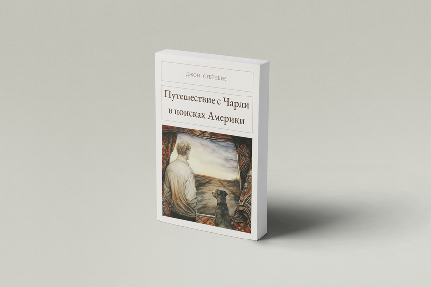 Книга &laquo;Подорожі з Чарлі в пошуках Америки, М'яка обкладинка, російською&raquo; &mdash; обкладинка