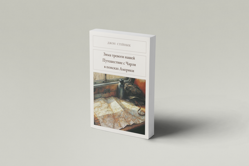 Книга &laquo;Зима тривоги нашої. Подорож з Чарлі в пошуках Америки, М'яка обкладинка, російською&raquo; &mdash; обкладинка