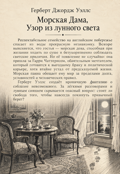 Книга &laquo;Морська панна, або Візерунок місячного сяйва&raquo; &mdash; обкладинка