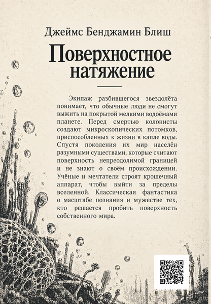 Книга &laquo;Поверхностное натяжение&raquo; &mdash; обложка