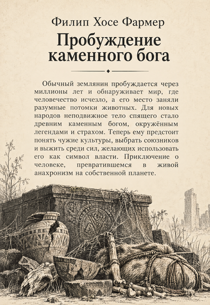 Книга &laquo;Пробуждение каменного бога&raquo; &mdash; обложка