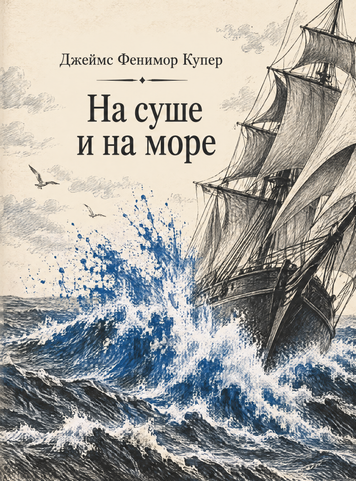 Книга &laquo;На суше и на море&raquo; &mdash; обложка