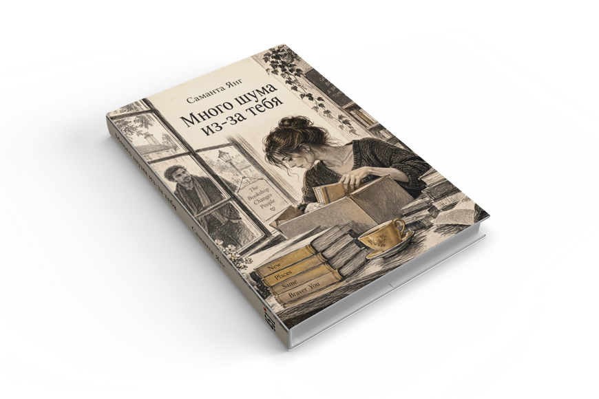 Книга &laquo;Багато галасу через тебе&raquo; &mdash; обкладинка