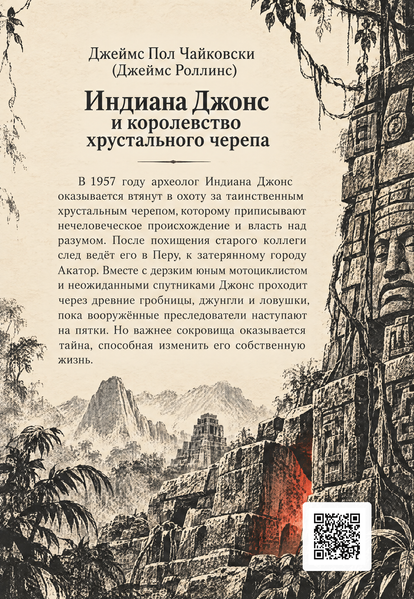 Книга &laquo;Индиана Джонс и королевство хрустального черепа&raquo; &mdash; обложка