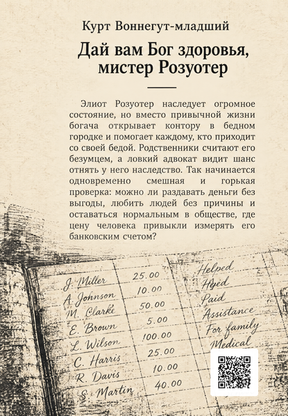 Книга &laquo;Дай вам Бог здоровья, мистер Розуотер&raquo; &mdash; обложка