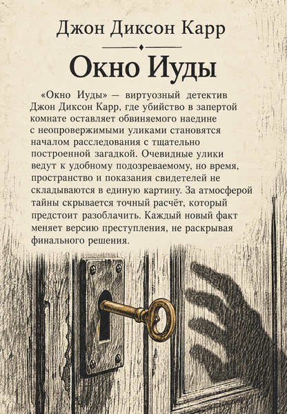 Книга &laquo;Вікно Юди&raquo; &mdash; обкладинка