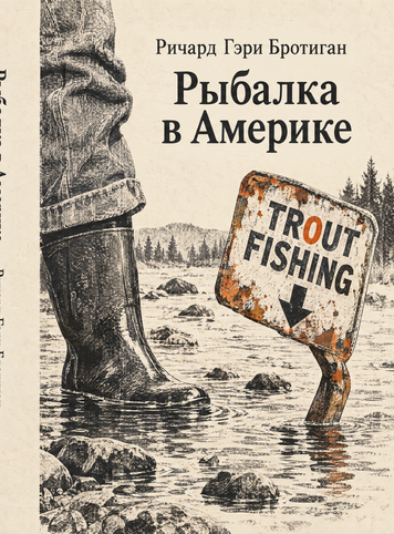 Книга &laquo;Рыбалка в Америке&raquo; &mdash; обложка
